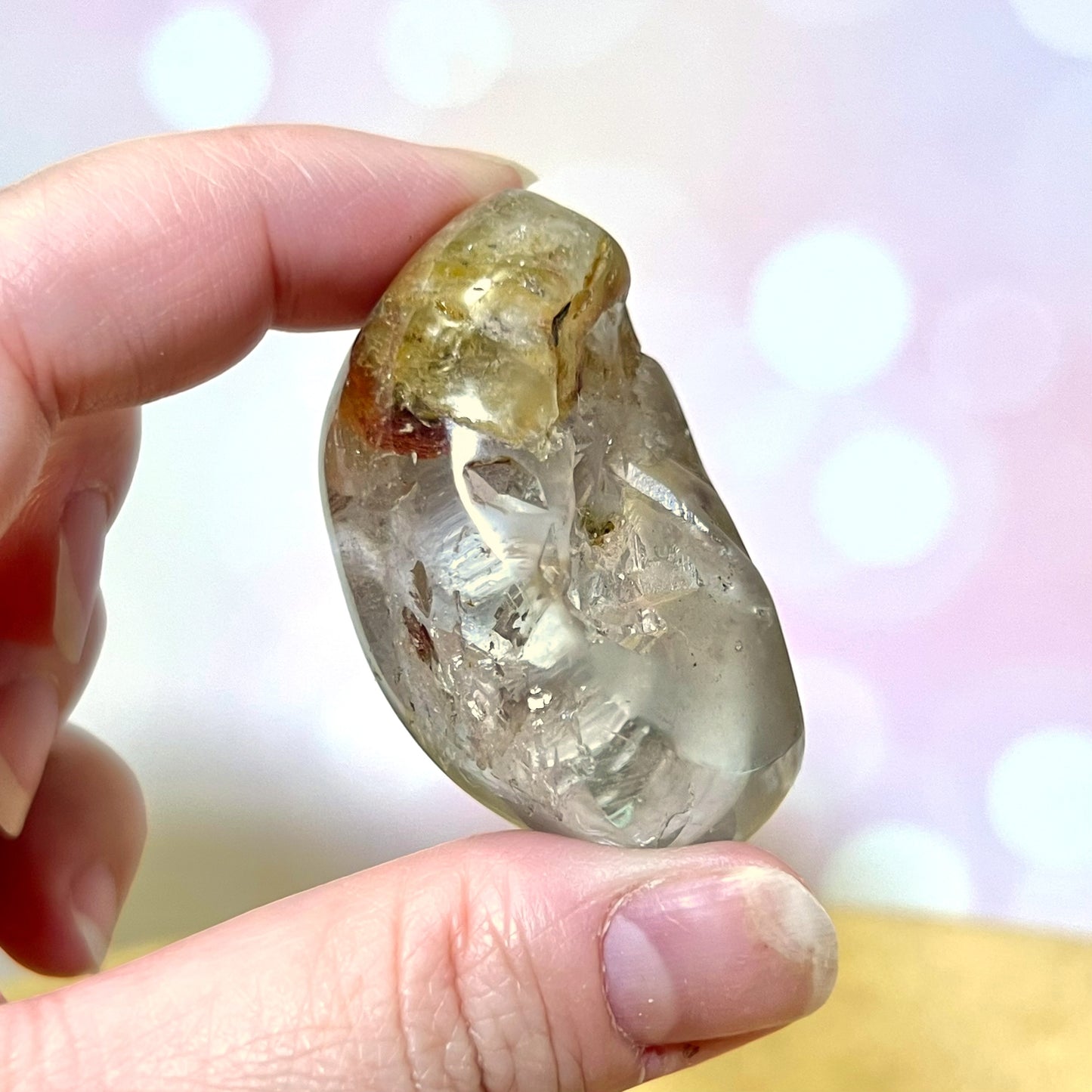 Garden Quartz Lodolite Crystal Lens