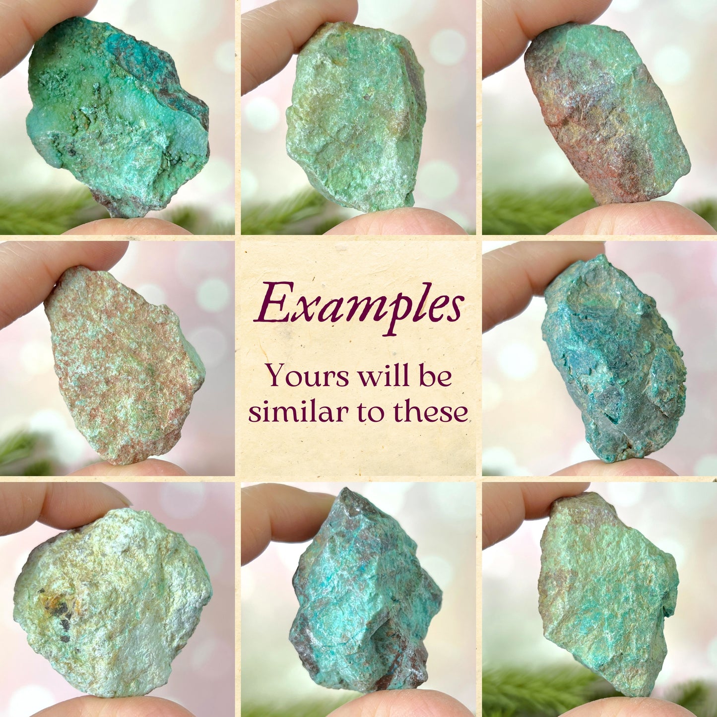 Chrysocolla Raw Stone - Multiple Sizes - You get 1