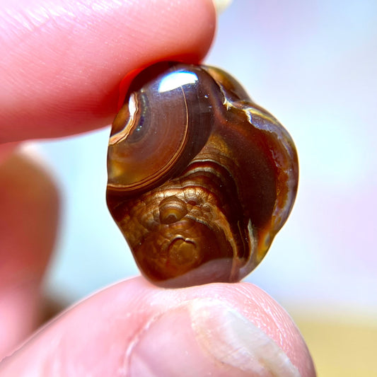 Fire Agate Crystal Cabochon