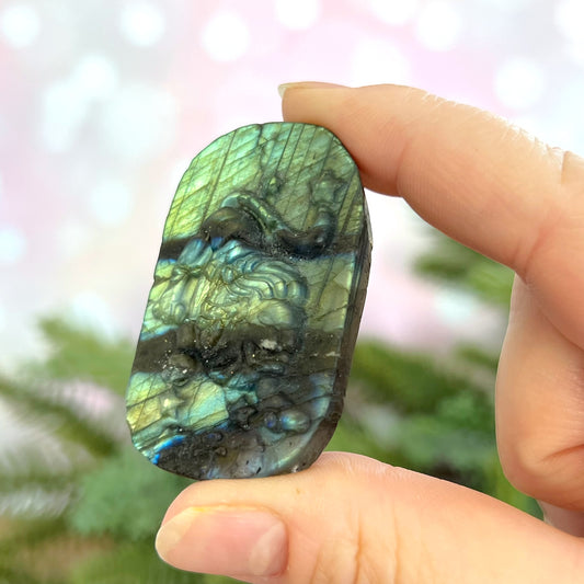 Labradorite Leo Carved Cabochon