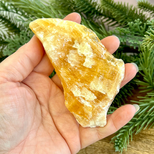 Yellow Calcite Raw Crystal