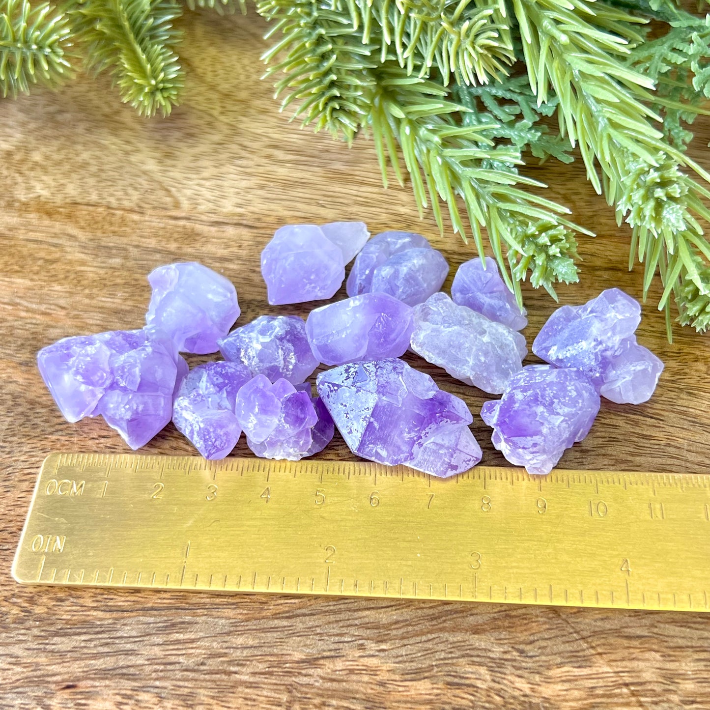 Amethyst Flower Raw Stone - You get 1