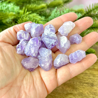 Amethyst Flower Raw Stone - You get 1