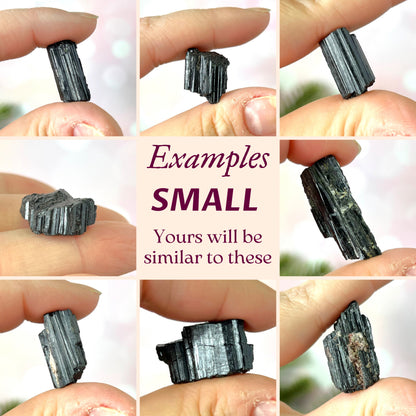 Black Tourmaline Raw Stone - Multiple Sizes - You get 1