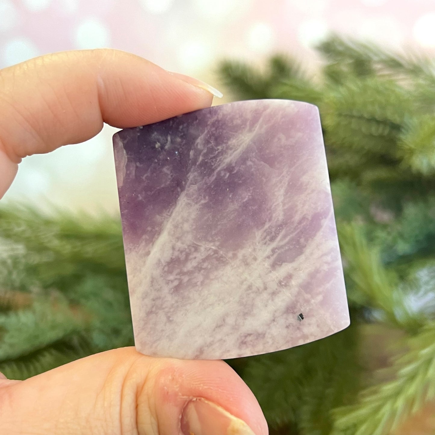 Lepidolite Dragon Carved Crystal Cabochon