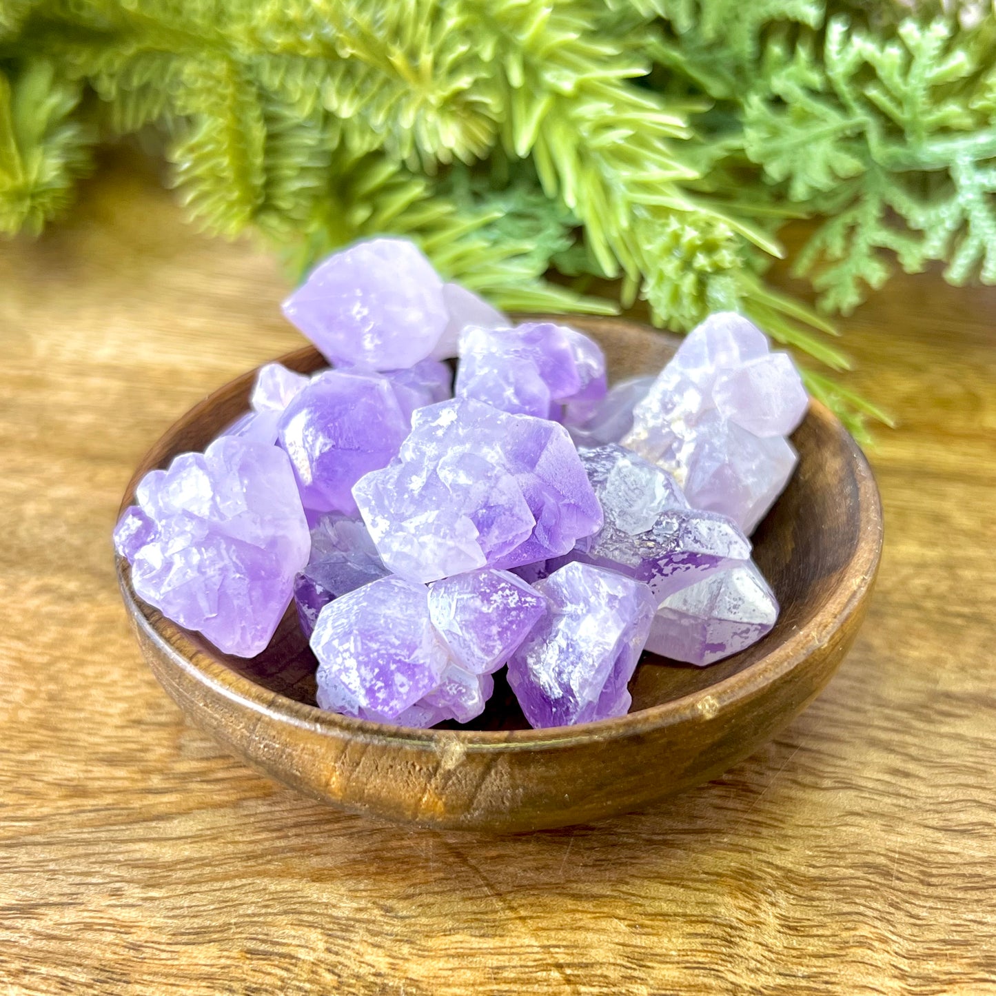 Amethyst Flower Raw Stone - You get 1