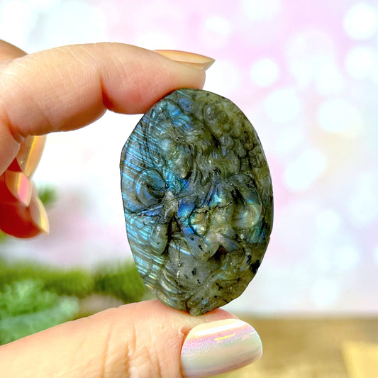 Labradorite Angel Carved Crystal Cabochon