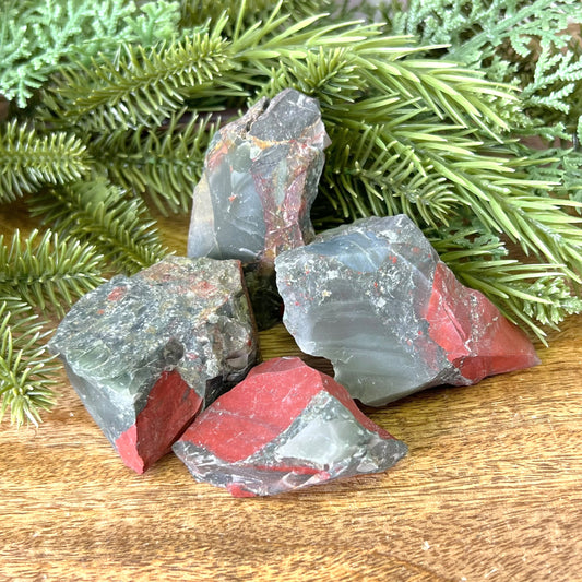 African Bloodstone Raw Stone - You get 1