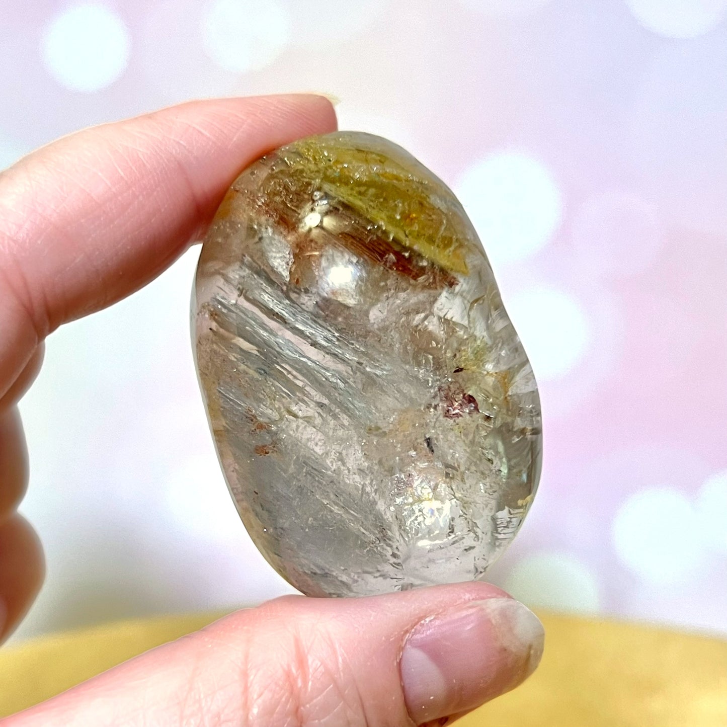 Garden Quartz Lodolite Crystal Lens