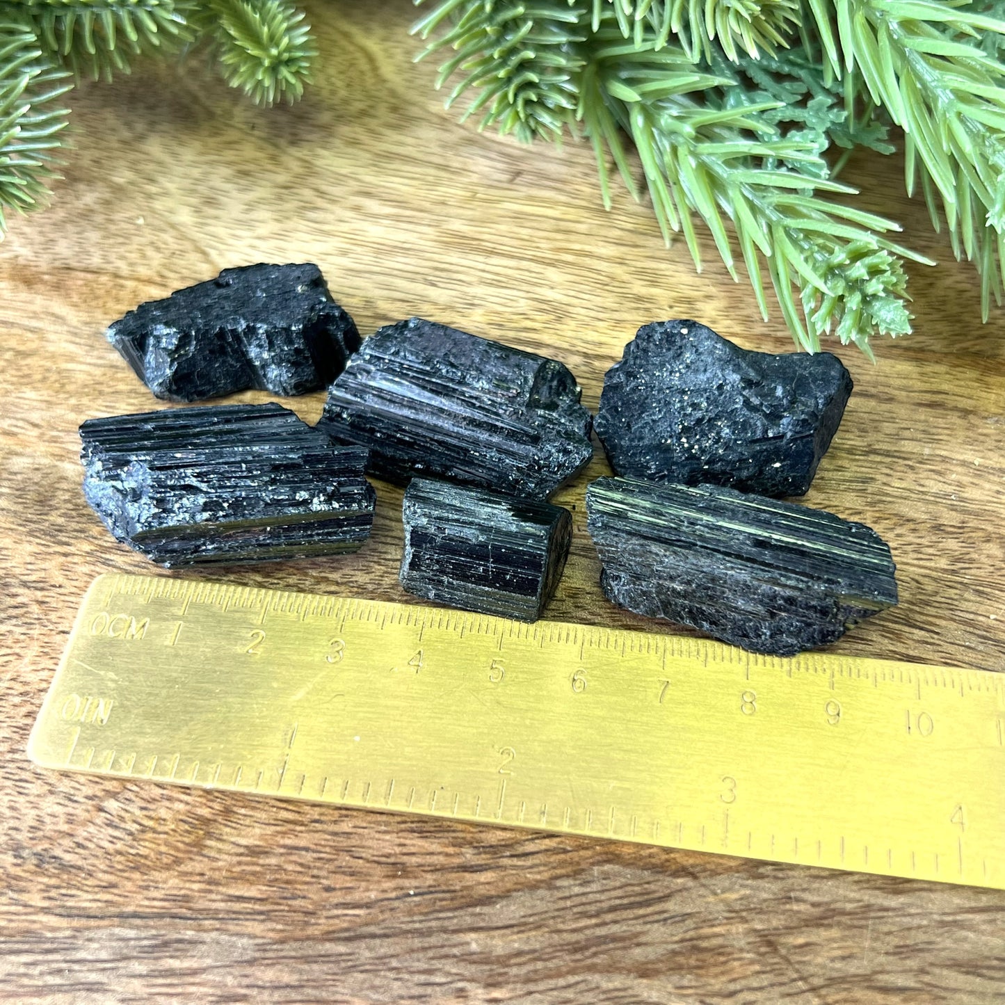 Black Tourmaline Raw Stone - Multiple Sizes - You get 1