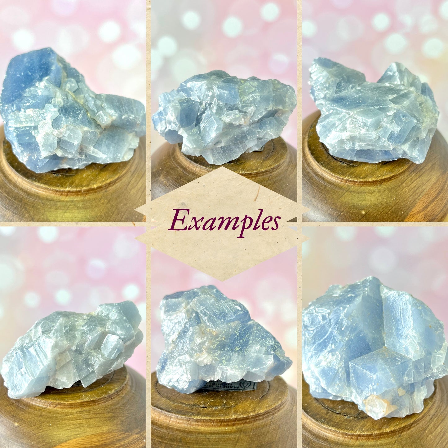 Blue Calcite Raw Stone - You get 1