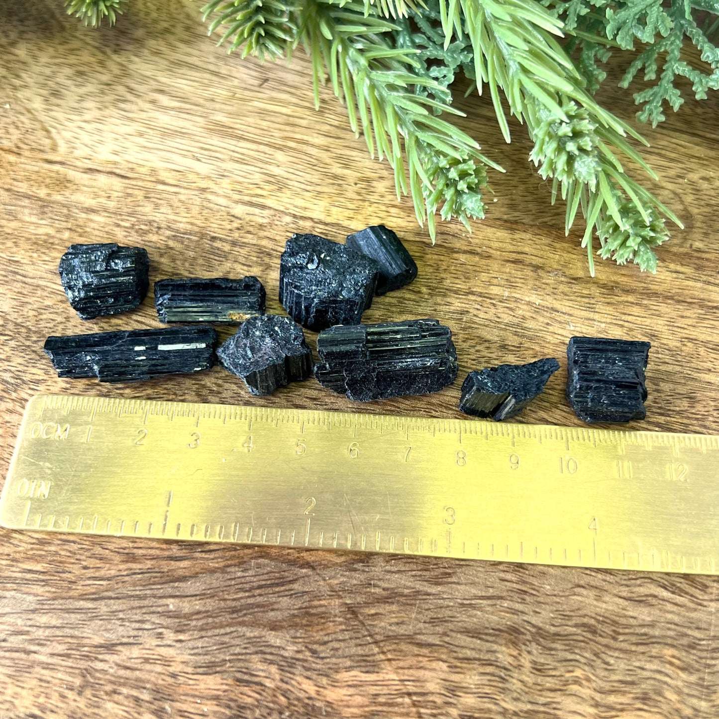 Black Tourmaline Raw Stone - Multiple Sizes - You get 1