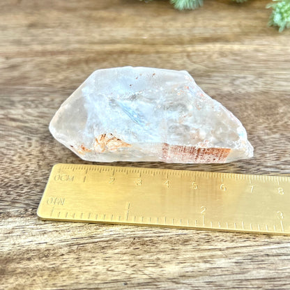 Clear Quartz Point with Large Imprint