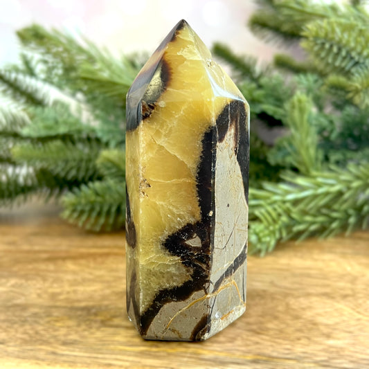 Druzy Septarian Large Crystal Tower