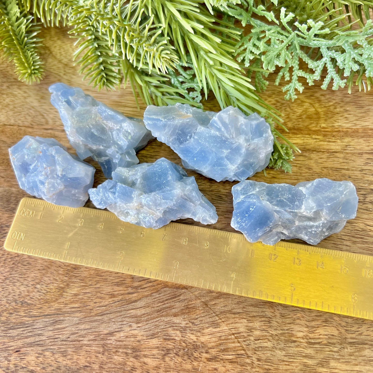 Blue Calcite Raw Stone - You get 1