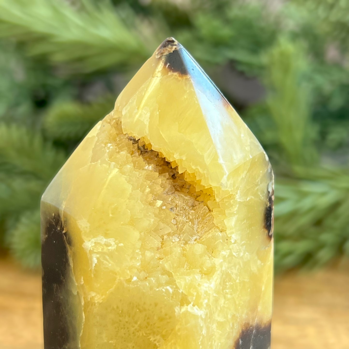 Druzy Septarian Large Crystal Tower