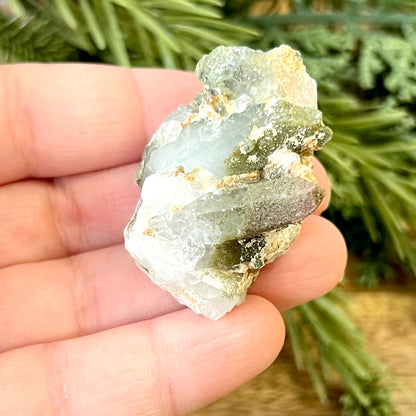 Chlorite Quartz Crystal Point from Pakistan