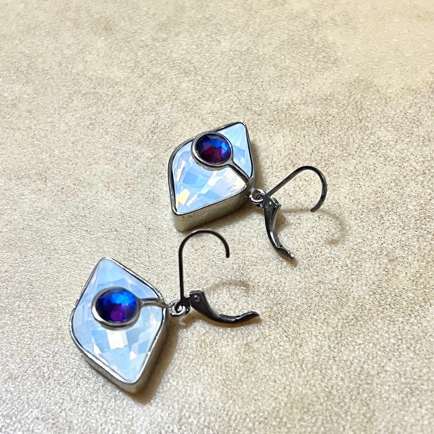 Opalite Color Changing Evil Eye Earrings