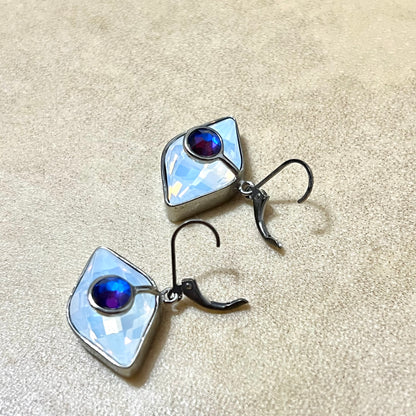 Opalite Color Changing Evil Eye Earrings