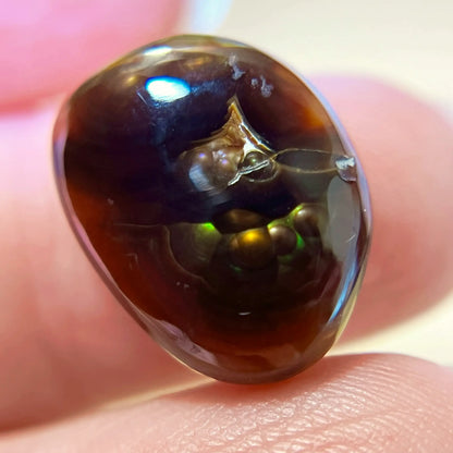 Fire Agate Crystal Cabochon