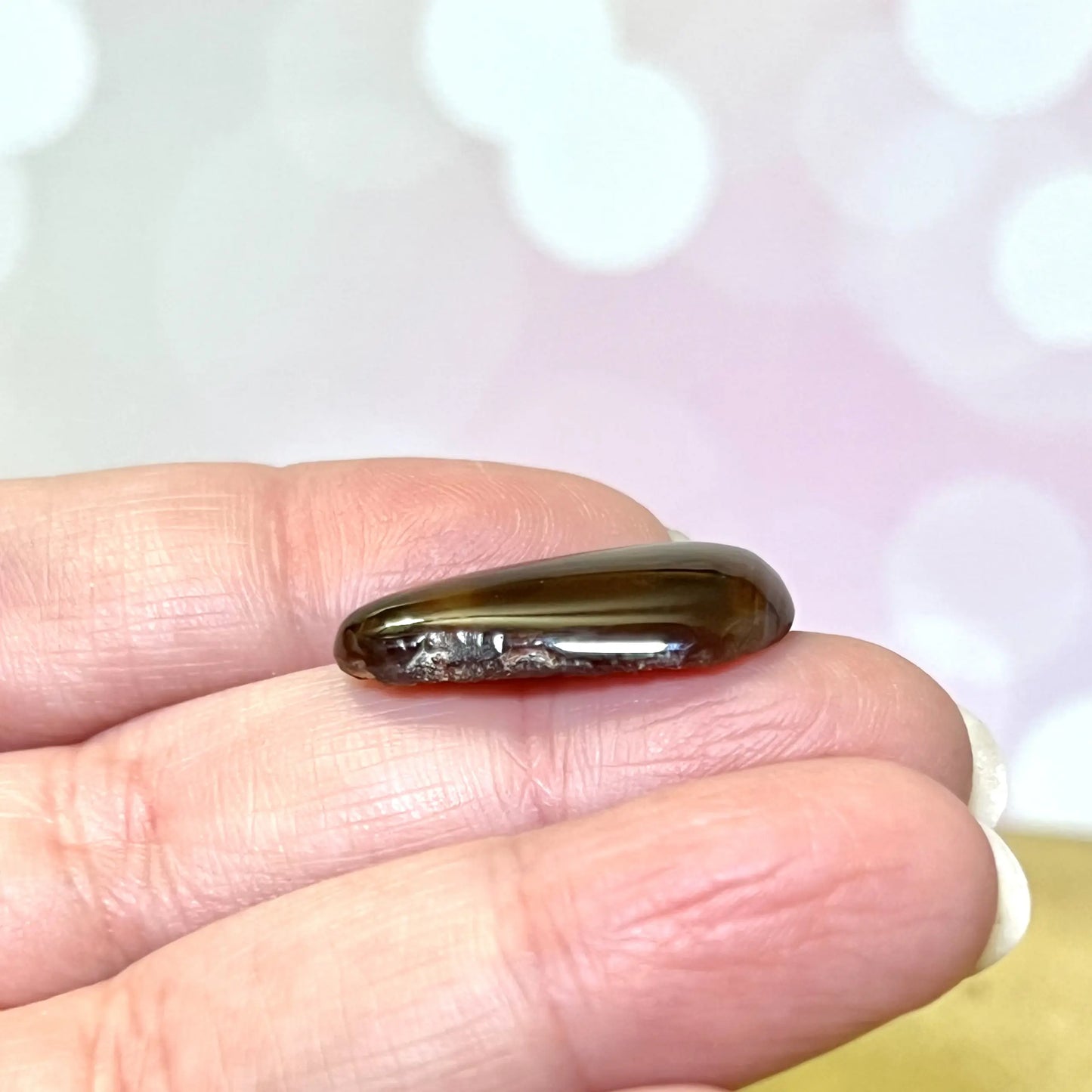 Fire Agate Crystal Cabochon