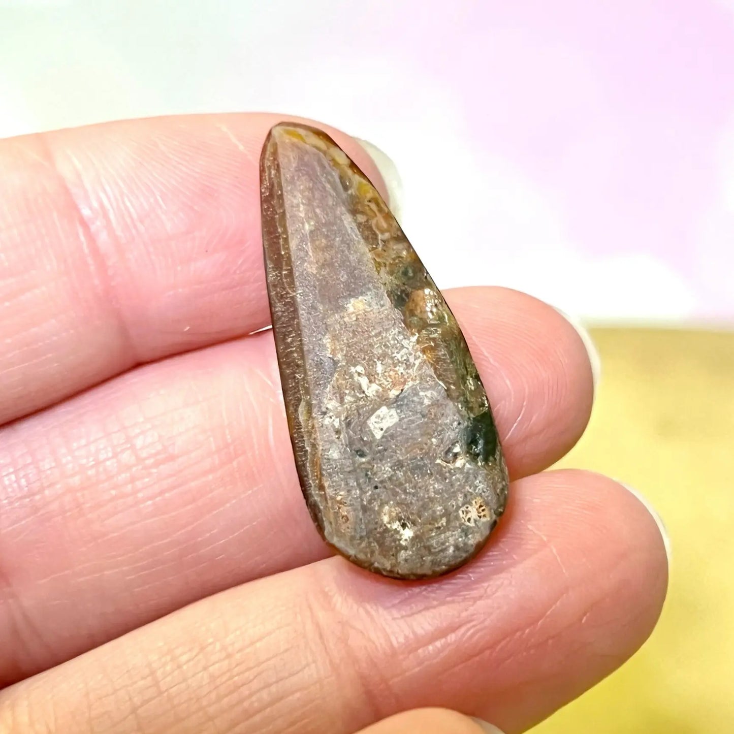 Fire Agate Crystal Cabochon