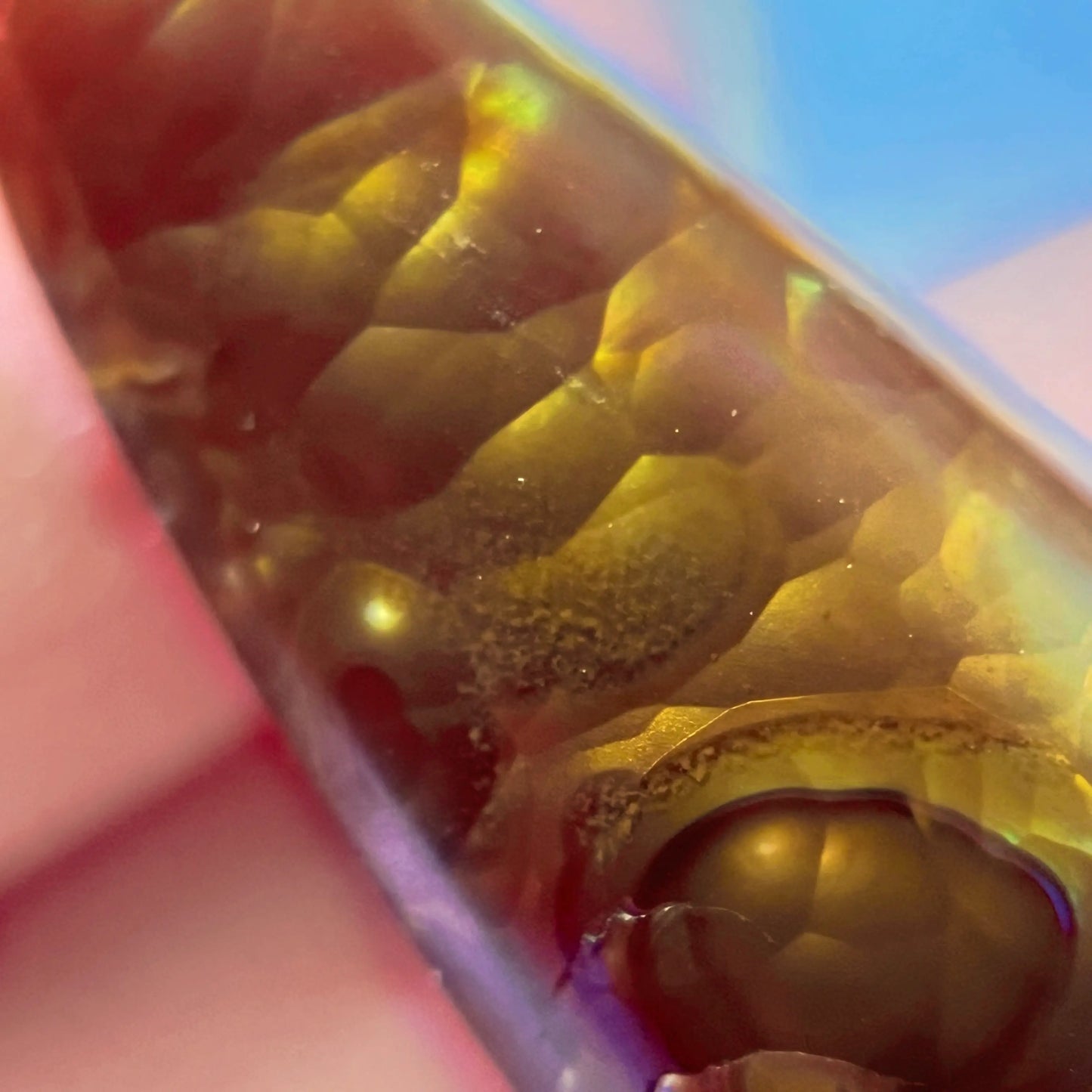 Fire Agate Crystal Cabochon