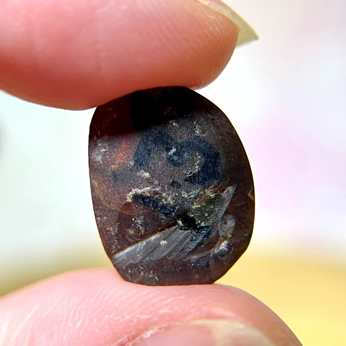 Fire Agate Crystal Cabochon