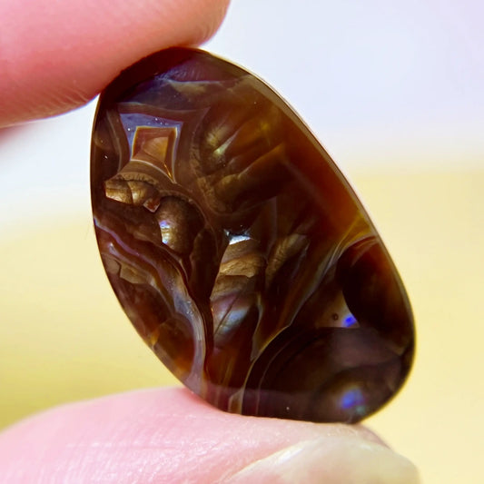 Flashy Fire Agate Gemstone Cabochon