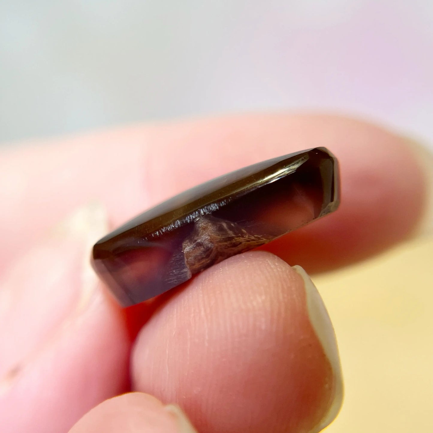 Fire Agate Crystal Cabochon