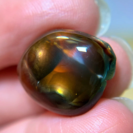 Flashy Fire Agate Gemstone Cabochon