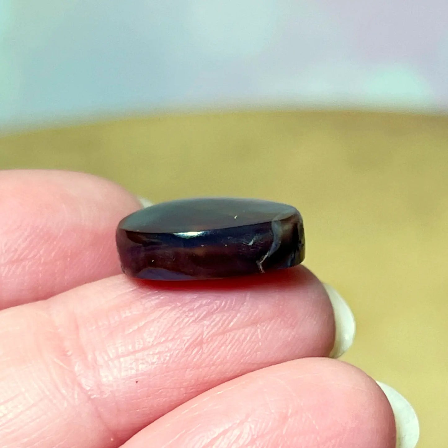 Fire Agate Crystal Cabochon