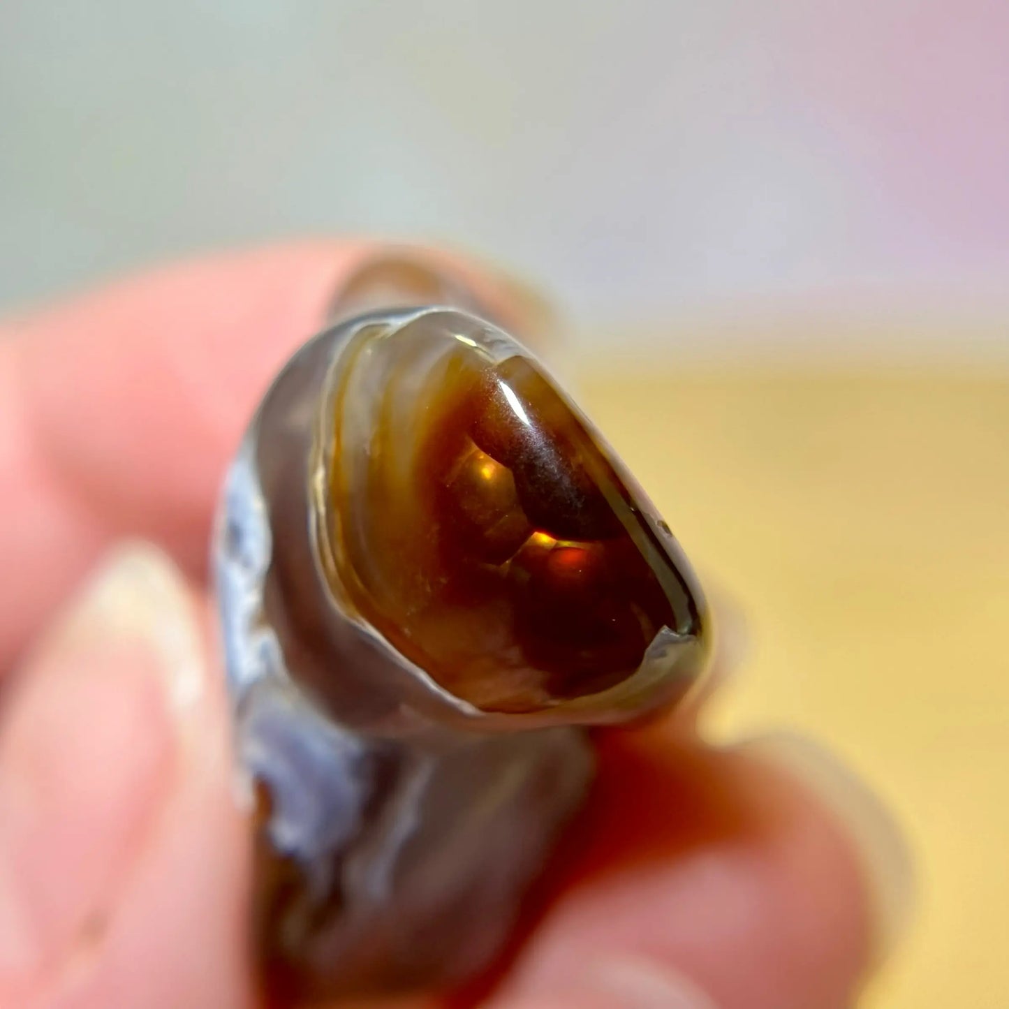 Fire Agate Crystal Tumble