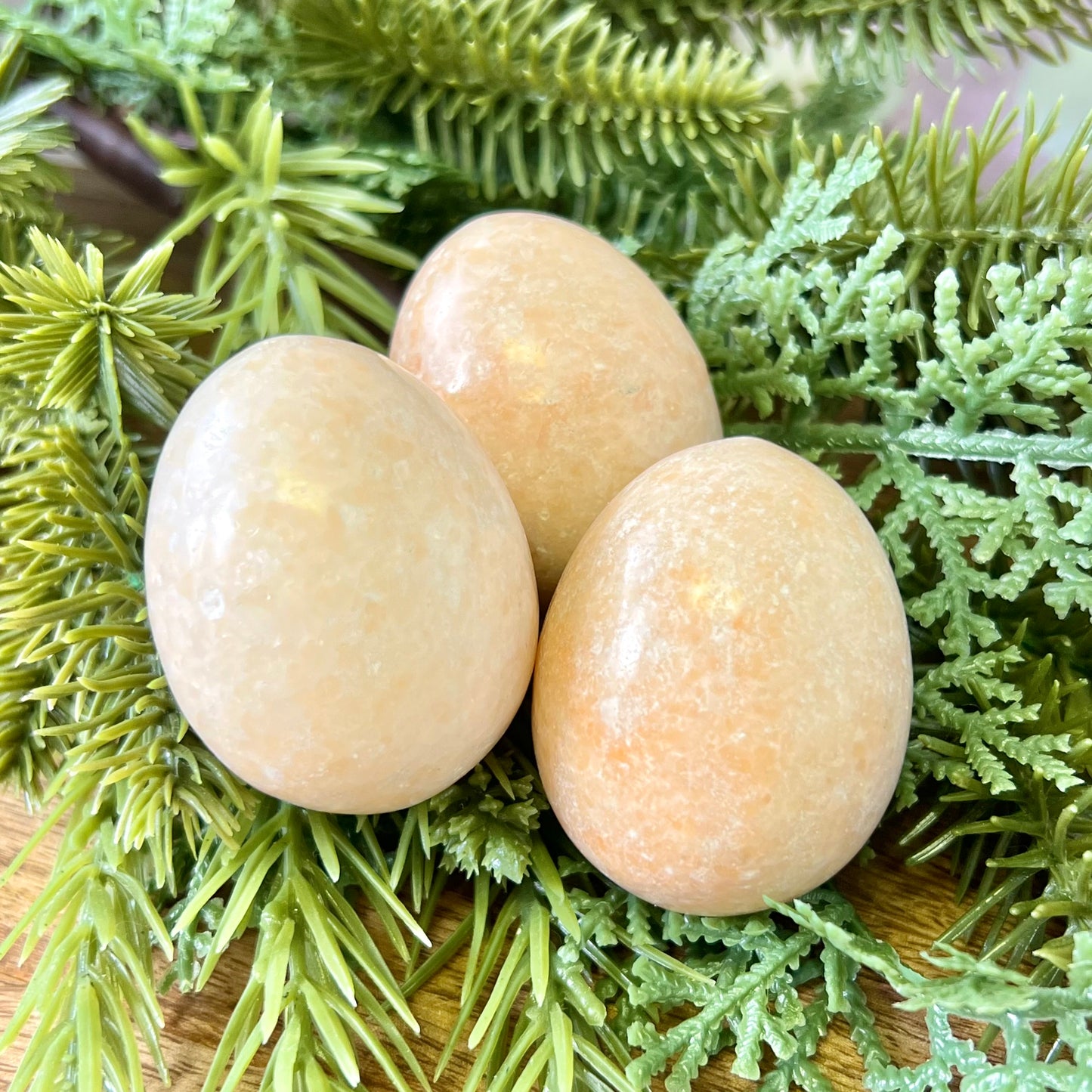 Pale Orange Calcite Crystal Egg - You get one