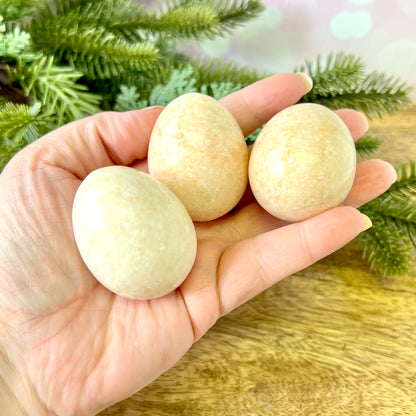 Pale Orange Calcite Crystal Egg - You get one