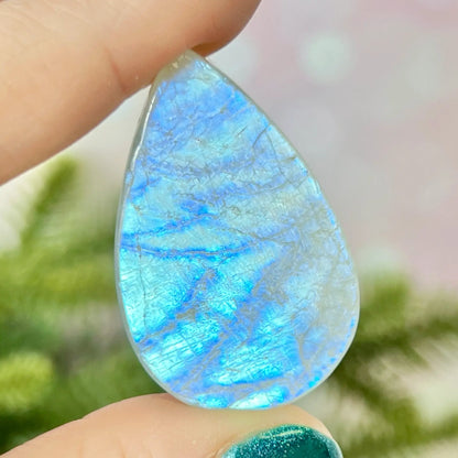 Moonstone Crystal Teardrop Cabochon