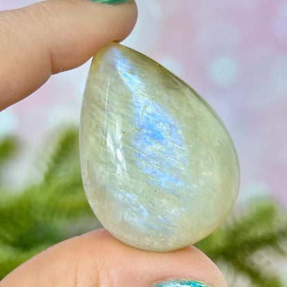 Moonstone Crystal Teardrop Cabochon