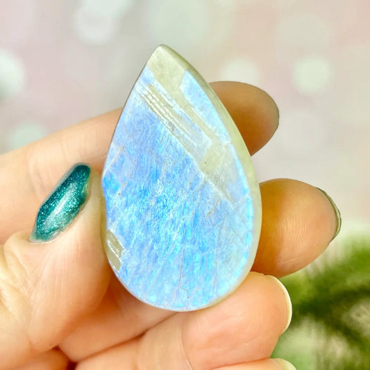Moonstone Crystal Teardrop Cabochon