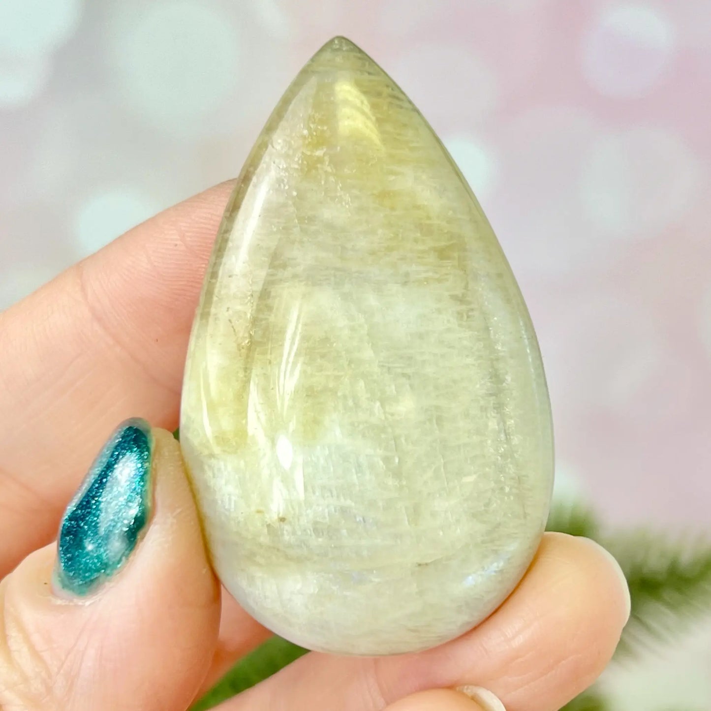 Moonstone Crystal Teardrop Cabochon