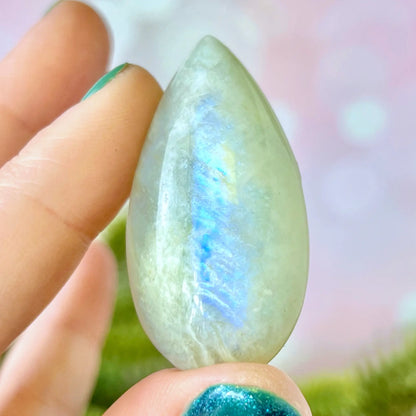 Moonstone Crystal Teardrop Cabochon