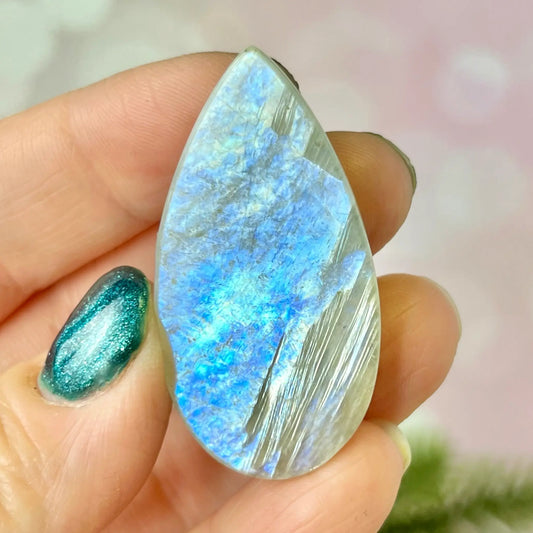 Moonstone Crystal Teardrop Cabochon