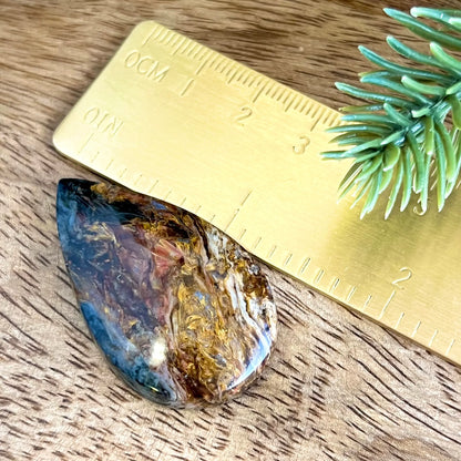 Pietersite Teardrop Domed Crystal Cabochon