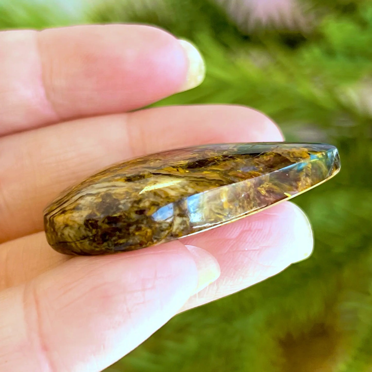 Pietersite Teardrop Domed Crystal Cabochon