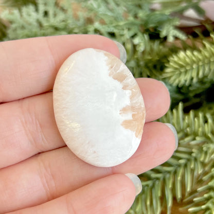 Scolecite Zeolite Oval Cabochon