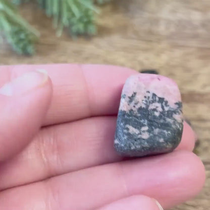 Rhodonite Tumbled Crystals - You get one