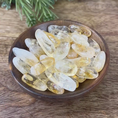 Citrine (Heat-Treated) Tumbled Crystals - You get one