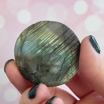 Lion Labradorite Crystal Carved Cabochon