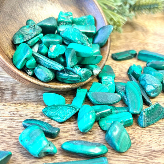 Malachite Mini Tumbled Crystals - You get one