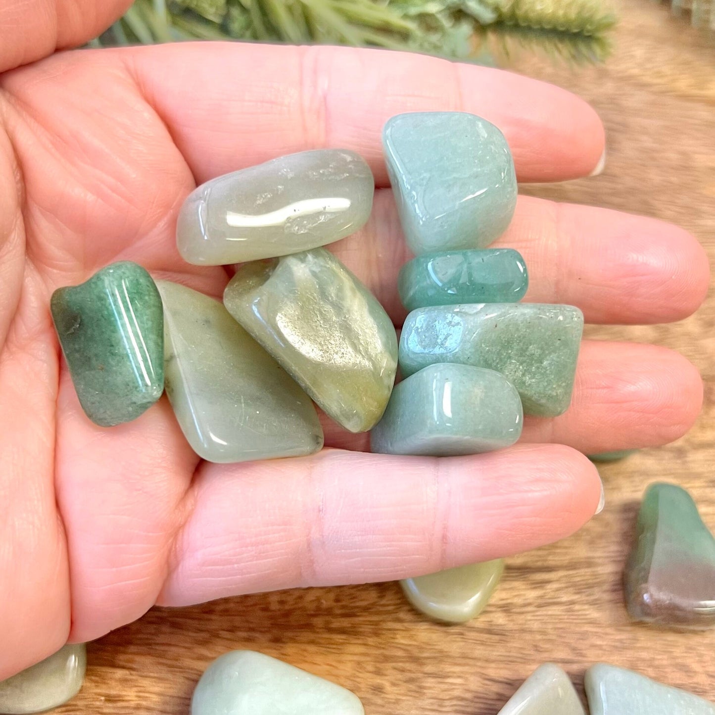 Green Aventurine Tumbled Crystal - Multiple Sizes