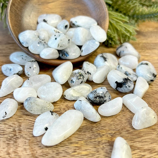 Rainbow Moonstone Tumbled Crystals - You get one